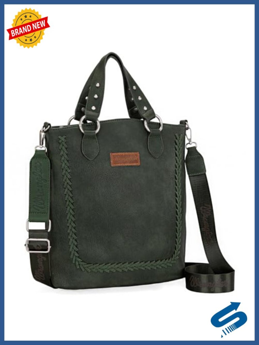 Large Crossbody Purse Tote Bag Vegan Leather Western Designer Handbag